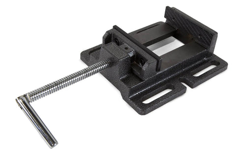 4 Inch Drill Press Vise Built To Last With Cast Iron Construction For Wood Metal And Plastic Projects Jaws Open To 4 Inches And 1 Inch Throat
