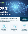 Map showing 250 certified labs for At Home Heavy Metals In Soil Test Kit With Nine Compounds Including Lead, Arsenic, And Copper.