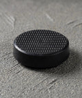 Heavy Duty Floor Scale Sensor Foot Pads 4 Pack With Load Cell Rubber Cushions Vibration Damping Non Slip Foot Sleeves For 0.5 To 3 Ton Scales Protectors That Boost Stability And Shock Absorption, black rubber pad close-up