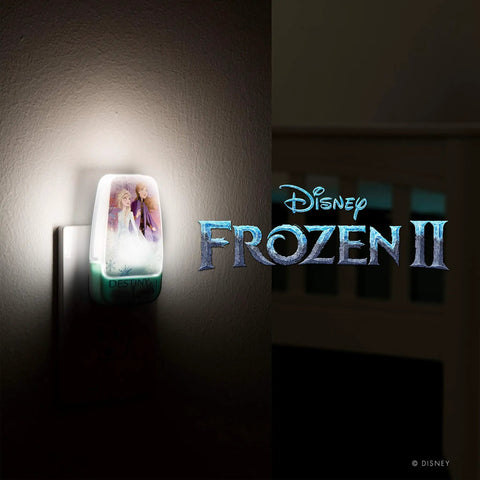 Frozen LED Night Light Featuring Anna And Elsa Sensor Plug In Dusk To Dawn Auto On Off Cozy Glow Vibe For Bedroom Nursery Bathroom