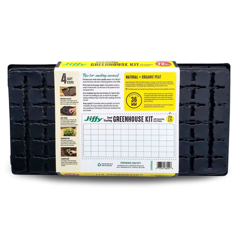 All In One Seed Starting Kit With 72 Cell Germination Trays 144 Peat Pellets 2 Pack Plant Markers And SUPERthrive Sample