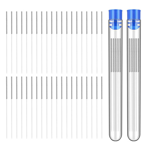 40 Piece 3D Printer Nozzle Cleaning Kit With 0.4mm Stainless Steel Cleaning Needles Universal Clog Removal Tool Set For Most 3D Printers