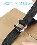 25 Pack Galvanized Steel Cord Strapping Buckles 32mm Wide For Packaging And Shipping securing box with silver finish and strap