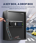 Heavy Duty 103 Position Electronic Key Lock Box With Anti Theft Deposit Slot And Key Out Tags Wall Mount Key Safe