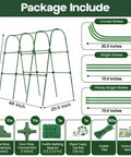 U Shape Garden Trellis For Raised Bed 48 By 48 Inch No Tools Required Setup In A Jiffy Climbing Plant Support For Cucumbers Peas parts included