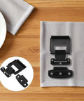Heavy Duty Stainless Steel Toggle Latch Box Locking Clasp For Tool Organizers And Furniture Secured Fasteners Built To Rock black latch on gray cloth