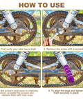 Installation guide for 4 Pack Aluminum Alloy Bicycle Pegs For Three Eighths Inch Axles With Anti Skid Grip Fits Front And Rear on BMX bike.