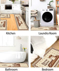Vintage Coffee Kitchen Floor Mats Rustic Brew Station Rugs 3 piece set in kitchen, laundry, bathroom, and bedroom.