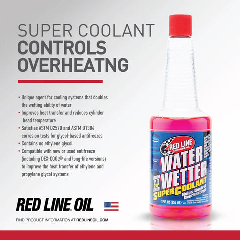 High Output Engine Cooling Booster Six Pack 12 Ounce Bottles Super Coolant Additive in pink liquid in a clear bottle