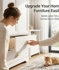 Person installing Light Brass Cup Pulls 10 Pack Brushed Gold Cabinet Pulls Gold Cup Drawer Handles on white drawer