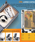 Straight Fire Rideable Electric Suitcase 20 Inch Smart Carry On Luggage For Adults with large capacity and organized interior.