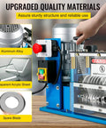 Heavy Duty Automatic Electric Wire Stripping Machine For Scrap Copper Recycling Knockout Dual Speed Auto Cable Cutter showing aluminum alloy and acrylic sheet.