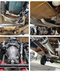 T304 Stainless Steel 3 Inch Custom Exhaust Pipe Kit With Beefed Up 16 Gauge Walls And Mandrel Bends installed on vehicle