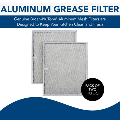 Aluminum Replacement Range Hood Filter For 30 Inch QS1 WS1 Hoods, Fits QSE1 And More, 11.8 x 14.3 x 0.37 Inches, 2 Pack