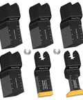 Tough As Nails Heavy Duty Titanium Coated Multitool Blades 50 Pack Universal Oscillating Saw Replacement Kit for fast cutting wood and metal.
