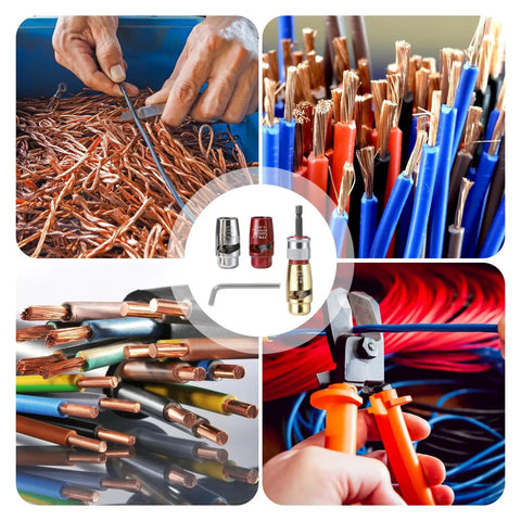 Badass Multifunction Electric Wire Stripper And Crimper Tool Kit Featuring Heat Resistant Aluminum Alloy Construction For Fast Wire Prep Work And Surefire Terminal Crimps, assorted wire types and tools.