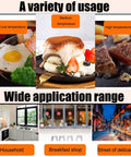 Commercial Electric Griddle Featuring Pure Copper Plates For Effortless Flipping Of Japanese Souffle Pancakes And Pillowy Dorayaki Sweets Smart Temperature Control For Top Shelf Kitchen Hustlers And Stands showcases low, medium, and high temperature usage.