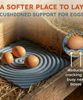 Washable Chicken Nesting Pads For Laying Eggs Reusable Durable Nest Box Cushions For Chicken Coops Soft Hen Comfort Gray