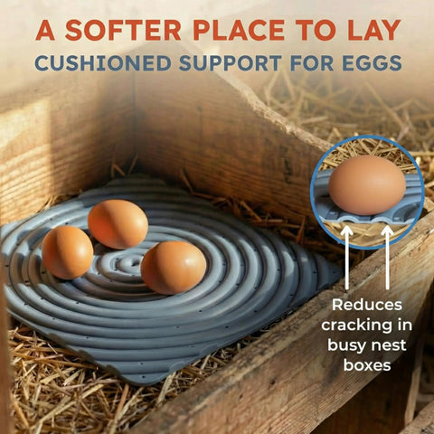 Washable Chicken Nesting Pads For Laying Eggs Reusable Durable Nest Box Cushions For Chicken Coops Soft Hen Comfort Gray