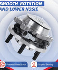 Front Wheel Hub Bearing Assembly for 2WD Nissan Frontier Pathfinder Xterra and Suzuki Equator 6 Lug ABS Compatible OE 515064 SP4507