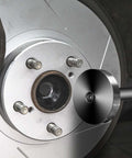 52 In 1 Bushing Driver Tool Set With 50 Changeable Discs And 2450 Custom Variations installed on vehicle wheel hub