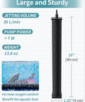 16 Inch Air Stone Cylinder Diffuser For Big Tanks, Ponds And DWC Systems, Dense Bubbles, High Flow Aeration Product Image