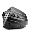 Side view of Thrustmaster T300RS GT wheel base in black with logo and vents.