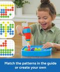 Child playing with Design And Drill Bolt It Bucket Construction Toys For Toddlers And Kids Tool Set With Real Electric Drill Toy