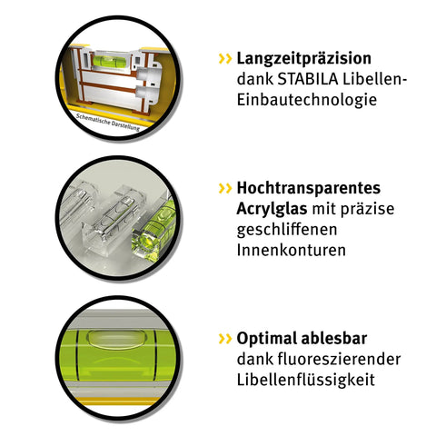 Heavy Duty Torpedo Spirit Level With Knockout Rare Earth Magnet And Carry Bag schematic design and features illustrated.