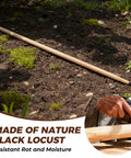 55 Inch Black Locust Shovel Handle Replacement Workhorse Hardwood Handle Built To Last For Shovel Rake Hoe Pitch Fork Digging Fork Broad Fork Garden Tools 1 Piece on soil
