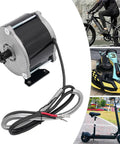 Daily Driver 24 Volt 500 Watt Gear Reduction Brushed DC Motor showing wiring and rugged design for electric bikes and scooters.