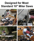 Dust Collection Hood With Light For Miter Saws, Keeps Fine Dust From Escaping, Built In LED Lighting, Fits Most Standard 10 Inch Miter Saws