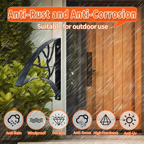 Badass Black Wrought Iron Porch Handrail With Dope Leaf Style Wall Mounted Stair Grab Rail For Secure One To Two Step Support, showing outdoor anti-rust features.
