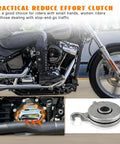 Power Clutch Lever Kit With Reduced Effort Easy Pull For Harley Big Twin 1987 And Up shown on a motorcycle