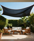 50 Percent Shade Cloth For Garden 10x20 Ft Breathable Mesh Tarp With Grommets installed over outdoor patio furniture