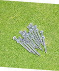 Heavy Duty Lawn Aerator Shoes With Metal Spikes Ten Piece Set For Grass Aeration And Soil Compaction Relief To Boost Turf Health