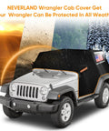 Jeep 2 Door Cab Cover For 2007 2025 Waterproof Oxford Car Cover With Reflective Strip on Wrangler under sun and snow
