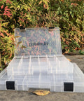 Durable 3600 Tackle Trays With Adjustable Removable Dividers BPA Free Plastic Fishing Storage Organizer Box Pack Of 4 outdoors
