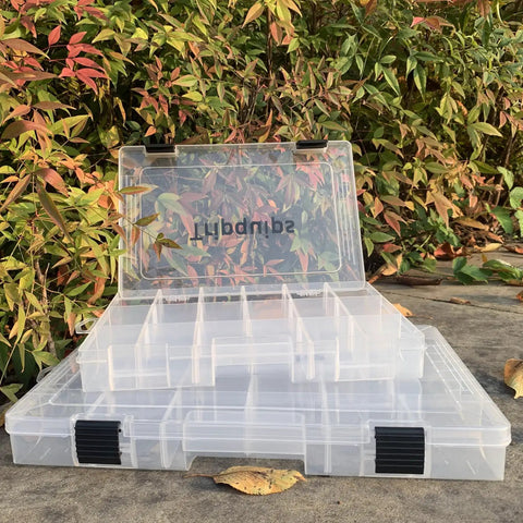 Durable 3600 Tackle Trays With Adjustable Removable Dividers BPA Free Plastic Fishing Storage Organizer Box Pack Of 4 outdoors