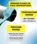 NT Pipe Thread Sealant For Metal And Plastic Heavy Duty High Performance No Drip Leak Protection NSF PFAS Free 1 Pint