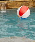 Inflatable Beach Ball For Pool Parties And Beach Day Fun, Colorful Classic Printed Design, 24 Inch Medium Size in pool