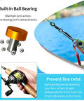 Ball Bearing Swivels With Fishing Speed Clips, 20 Lb Test, 25 Pack, Ultra Smooth Rotation To Prevent Line Twist And Quick Lure Changes, Heavy Duty Tackle Gear For Freshwater And Saltwater Angling.