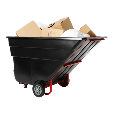 Heavy Duty HDPE Utility Cart With Steering Wheels And 1200 Pound Capacity Roll It Anywhere Without Breaking A Sweat Rock Solid Build Moves Through Doors And Elevators Built For The Long Haul In Black
