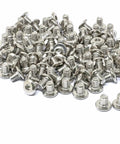 Premium 100 Pcs 1/4-20 X 5/16 Stainless Steel 304 Hex Socket Flat Head Cap Screws in a pile