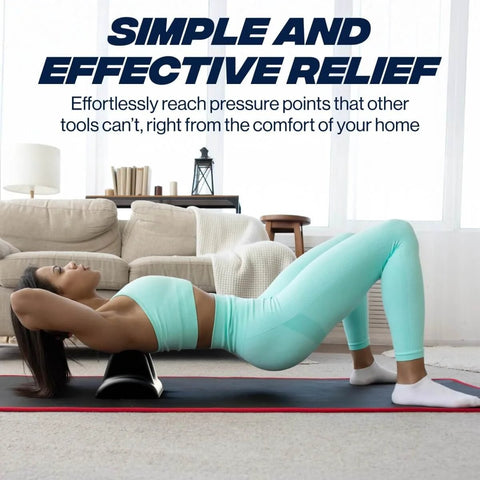 Person using Psoas Release Tool For Deep Tissue Relief And Hip Flexor Stretching, Targeted Trigger Point Massager at home