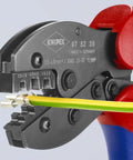 Three-Position Contact Crimping Pliers For Non-Insulated Open Plug Type Connectors 4.8 And 6.3 Mm, 0.5-6 Mm2 AWG 20-10 Capacity