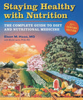 Book cover of 'Staying Healthy with Nutrition' featuring landscape and produce illustration, Complete Guide To Diet And Nutritional Medicine For Real Health Wins A Down To Earth No Fluff Easy To Use Nutrition Manual With Science Based Tips Practical Diet Plans And Everyday Habits To Boost Wellness.