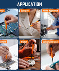 All In One Precision Screwdriver Set With Magnetic Tips And Storage Case used on electronics, watches, eyeglasses, and appliances