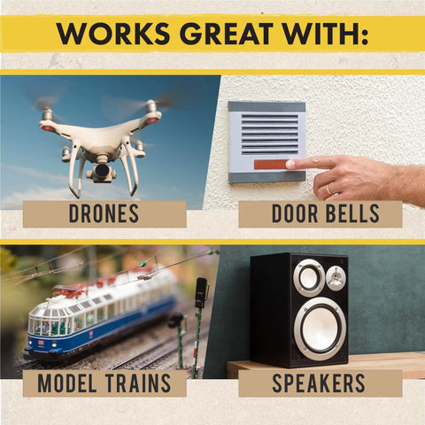10 Roll 16 Gauge Automotive Wire Set works great with drones, doorbells, model trains, and speakers.