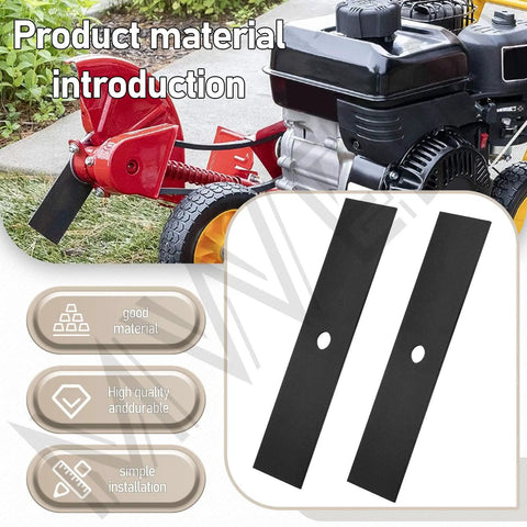 Universal 9 Inch By 2 Inch Edger Blade Heat Treated With Half Inch Center Hole 2 Pack Fits McLane Power Trim King O Lawn Tru-Cut Edgers And Other Popular Models